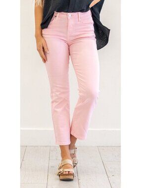 Risen MORNING MEADOW TUMMY CONTROL TOP HIGH RISE STRAIGHT LEG REGULAR 31 Pink